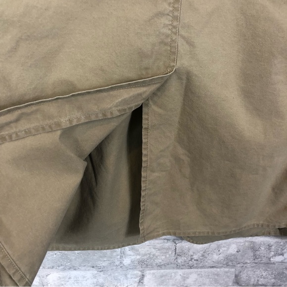 LL Bean Khaki Cotton Sport Coat 42R Tan Cotton Two Button Blazer - Picture 8 of 15